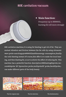 Appareil de Cavitation Ultrasonique RF 80K pour Amincissement et Remodelage Corporel (Lipocavitation 80K)