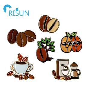 Usine métal personnalisé mignon grains de <span class=keywords><strong>café</strong></span> Badge tasse <span class=keywords><strong>à</strong></span> <span class=keywords><strong>café</strong></span> broche Barista <span class=keywords><strong>café</strong></span> <span class=keywords><strong>café</strong></span> outils Machines bouilloire sac émail épinglettes - Product Image 1