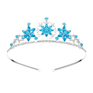 Korean Style <strong>Kids</strong> Snowflake Crown Headwear Fashion Girls Hair Accessories Crystal <strong>Headband</strong> - Product Image 1