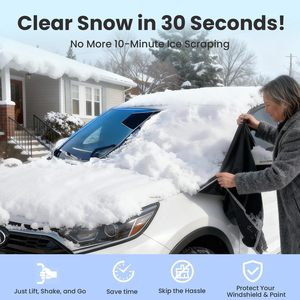 Housse de protection pare-neige pour pare-brise de voiture ZJ-CZ012, mini, en coton PP, imperméable, adsorption électrostatique, pour protection hivernale du toit - Product Image 3