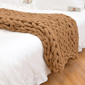 Couverture épaisse en tricot personnalisé, couverture douce à nœud épais - Product Image 5