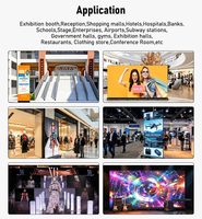 Écran LED pliable d'intérieur P1.86 640*1920mm pour la publicité et la signalisation numérique avec système de contrôle Nova, écran GOB
