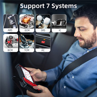 Escáner OBD2 Thinkcar THINKSCAN Plus S7, Herramienta de Diagnóstico para Todos los Autos con Lector de Códigos de 7 Sistemas, Motor y SRS, 5 Funciones de Reinicio DIY Opcionales
