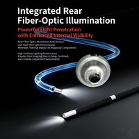 3.9mm 360 °   Boroscopio Industrial Articulado con Cámara de Inspección, Endoscopio con Pantalla HD de 5 Pulgadas y 1080P, Resistente al Agua IP67