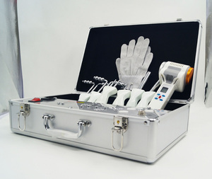 Au-8401 di Design squadrato per la cura della pelle massaggio elettrico attrezzatura per guanti magici <span class=keywords><strong>BIO</strong></span> terapia microcorrente dispositivo di tonificazione del viso - Product Image 5