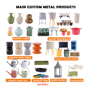 Mini jardinière en métal couleur bonbon Pots décoratifs pour jardin <span class=keywords><strong>Cadeau</strong></span> <span class=keywords><strong>de</strong></span> Noël pour petites plantes succulentes et fleurs - Product Image 5