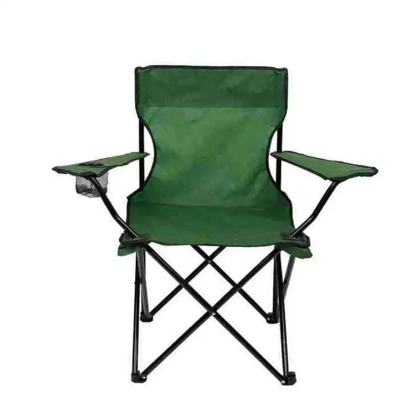 カップホルダー調節可能な腕の高さ、ポータブル折りたたみ椅子付きキャンプチェア冷却メッシュバック