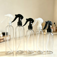 Flacon pulvérisateur vide rechargeable en PET avec gâchette, 250 ml/8,4 oz, 100 ml/3,4 oz, pour brume fine, idéal pour sérum de soin de la peau et salon de coiffure