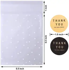 7" x 5" 2.8 Mils Small Clear OPP Plastic Cellophane Bags Recyclable for Food for Cookie Wedding Party Gift Giving