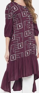 Conjuntos de Kurta y Pantalón de Rayón con Mangas Abullonadas, Estilo Étnico, Estampados, Elegantes, para Fiestas, Diseño Indio, Colección Lista para Usar, Venta al Por Mayor - Product Image 2