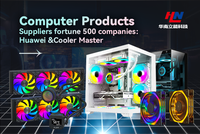 Horizontal White ATX Full Tower Gaming Computer Case with Panoramic Sea View Design Tempered Glass Front with Fan in Stock