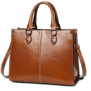 Women Casual Faux <b>Leather</b> Shoulder Tote <b>Bag</b> with Smooth Zipper Closure <b>Soft</b> Polyester Lining Fashion Tassel Accent Lightweight - Product Image 5