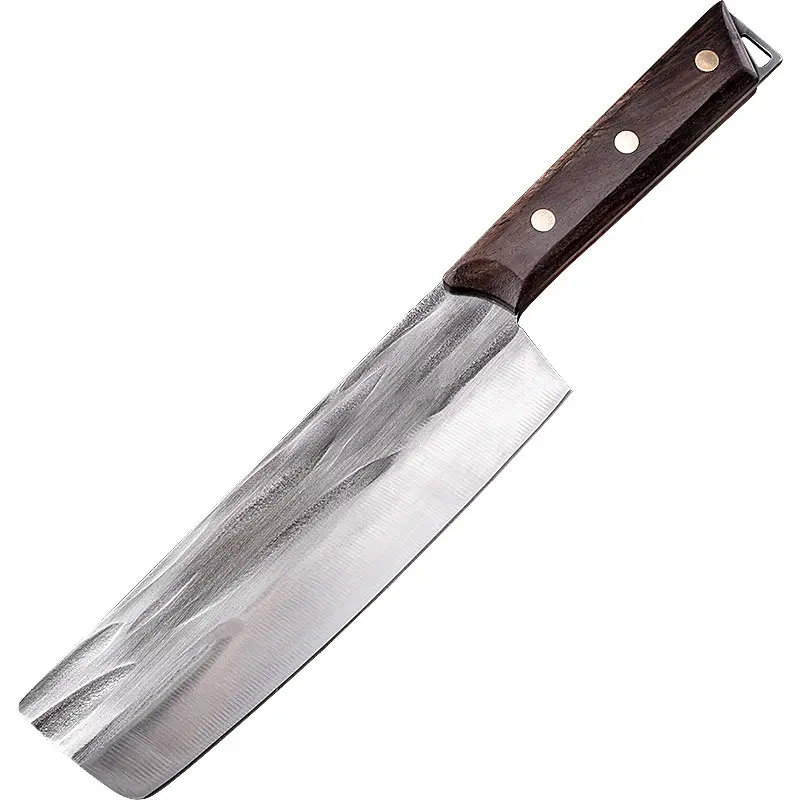 Hand Forged Japanese Nakiri Knife Home Kitchen High Carbon Stainless Steel Meat Cleaver Wooden Handle Chef's Knife