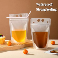 Poche à eau biodégradable Doypack personnalisée en gros sac d'emballage de jus de boisson potable de l'eau en sac portable en plastique PE pour boisson