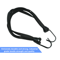 Cordon de fixation élastique multifonctionnel universel, résistant à l'usure, en nylon et caoutchouc, 90 cm, sangle de bagage, cordon de fixation pour casque de moto