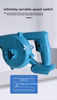 Souffleur de feuilles léger sans fil rechargeable à batterie, mini souffleur électrique, vente en gros d'usine