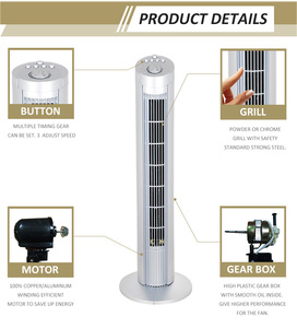 Chất lượng cao sử dụng nhà làm mát không khí 48 29 inch bệ tháp đứng <span class=keywords><strong>fan</strong></span> hâm mộ với điều khiển từ xa hẹn giờ - Product Image 3