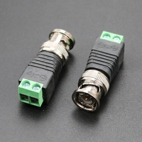 BNC connecteur mâle prise coaxiale CAT5 adaptateur prise système de sécurité accessoires DC Surveillance pour caméra CCTV vidéo Balun K8