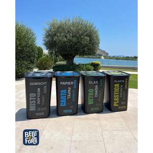 Poubelle de recyclage pour verre 50 L en PP – Conteneur à déchets - Product Image 2