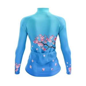 Jersey de Ciclismo con Diseño de Pétalos Estilo Chino, Ligero, Transpirable, Resistente al Viento, Estampado Multicolor, Cierre Completo y Manga Larga para Ciclistas - Product Image 5