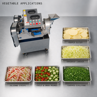 110V Automatische Wortel-Kool-Snijder Uiensnijder Aardappel Snijmachine Groentesnijder Sinaasappel Citroen Fruit Snijder Blokjes Snijmachine