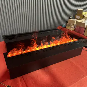 מים אדים ערפל אדים קמין קלטת 1200 מ "מ עיצוב עשן להבה אש
