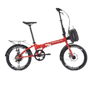 Student Adult 20 Inch Mini Folding Weighs 9.8kg Double Disc Aluminum Hard Frame Handbag 7 Speed F501 7 Speed Folding Bike F501 - Product Image 1