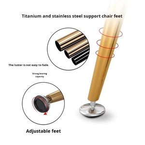 Sedie <span class=keywords><strong>da</strong></span> <span class=keywords><strong>Pranzo</strong></span> Scontate di Alta Qualità, Colorate per Arredo Casa, Design Moderno con Gambe in Metallo e Rivestimento in Velluto - Product Image 6
