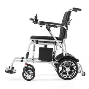Venta Directa de Fábrica, Silla de Ruedas Eléctrica Plegable de Aleación de Aluminio de 14.3 kg, Cómoda para el Cuidado en el Hogar, para <span class=keywords><strong>Personas</strong></span> <span class=keywords><strong>Mayores</strong></span> - Product Image 3