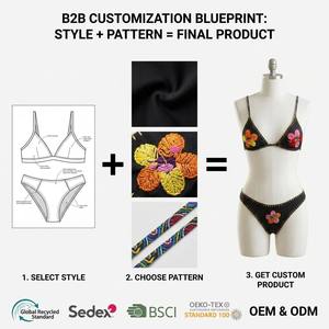 Maillots <span class=keywords><strong>de</strong></span> <span class=keywords><strong>bain</strong></span> en crochet <span class=keywords><strong>de</strong></span> haute qualité pour femmes, design personnalisé par les fabricants, vêtements <span class=keywords><strong>de</strong></span> plage <span class=keywords><strong>de</strong></span> luxe, bikini à fleurs perlées, <span class=keywords><strong>maillot</strong></span> <span class=keywords><strong>de</strong></span> <span class=keywords><strong>bain</strong></span> brésilien - Product Image 3