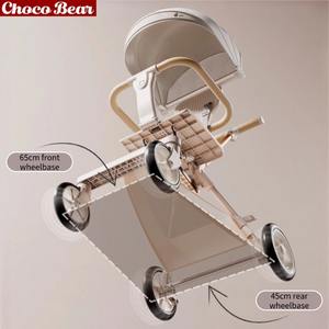<span class=keywords><strong>Poussette</strong></span> bébé pliable légère en alliage d'aluminium de style nouveau avec roues à quatre directions, système de voyage pour les enfants de 6 mois à 3 ans - Product Image 4