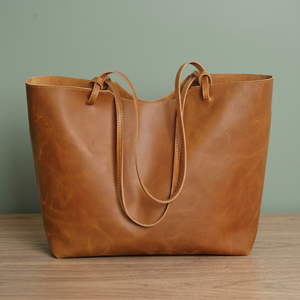 Sac à bandoulière/à main tendance en cuir véritable pour femme BS International, fermeture éclair, léger, style décontracté, grande taille - Product Image 2