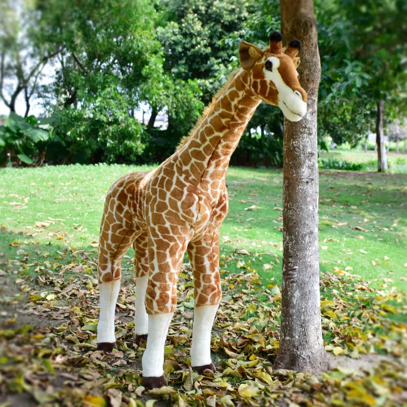 Buena calidad enorme vida Real jirafa juguetes de peluche 100cm suave felpa jirafa juguetes para bebés
