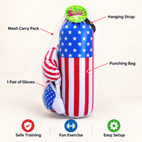 Ensemble de boxe pour enfants avec sac de frappe pour jeux récréatifs, entraînement d'introduction et pratique pour débutants