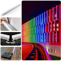 Programmable couleur SPI DMX numérique Pixel LED linéaire RGB Disco barre lumineuse SMD5050 adressable rondelles murales