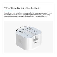 20W 35W 40W UK-Stecker Reiseadapter PD 3.0 Typ-C Schnellladegerät für iPhones 15-11 Pro Faltbarer Netzteiladapter