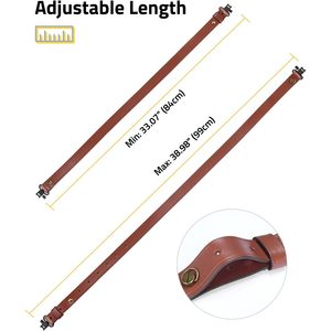 Cvlife Correa de cuero de 99 cm ajustable con eslabones giratorios extraíbles para deportes al aire libre - Product Image 6