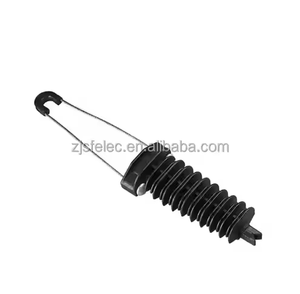 Serre-câble de tension à coin de type NEJ pour câbles FTTH ADSS, en nylon noir et fibre de verre, série PA - Product Image 2