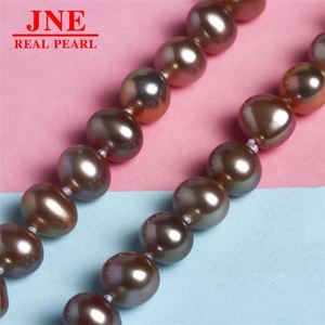 Natural Pearl Necklace purple Round Beads purple Yuanbao Knot Pearl Necklace Mother's Day Gift for <strong>Elders</strong> - Product Image 4