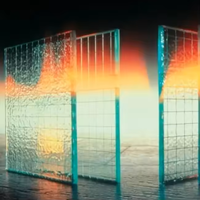 Fil de verre poli géorgien 8mm 6mm filaire résistant au feu solide pour hôtels en plein air serres pour la construction de rideaux halls
