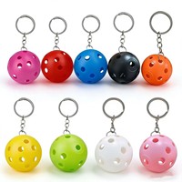 Porte-clés 3D de pickleball, mini, jaune, rose, bleu, coloré, pour équipe de padel