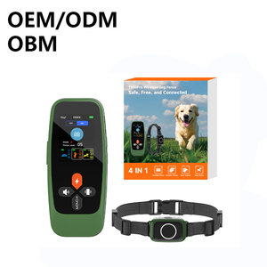 Multifunktions-Aufladbares Kabelloses 3-in-1 Farbdisplay Bellkontrolle Hundetrainer-Halsband IPX7 Wasserdicht Outdoor Elektronisches Haustiergerät - Product Image 1