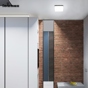 Plafonnier carré LED Savia 15w pour <span class=keywords><strong>salle</strong></span> <span class=keywords><strong>de</strong></span> <span class=keywords><strong>bain</strong></span>, balcon, couloir, IP44, étanche, en acrylique, montage mural encastré - Product Image 6