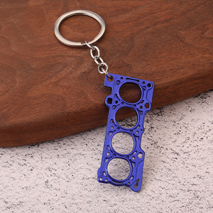 Creative Car Engine Cylinder Gasket Keychain Zinc Alloy Engine Modification Key Ring Accessory for Car Enthusiasts and Lovers - Product Image 4