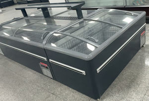 Congélateur modulaire à basse température, grande capacité 700L, réfrigérateur îlot, congélateur vitré incurvé pour supermarché, <span class=keywords><strong>coffre</strong></span> de congélation - Product Image 3