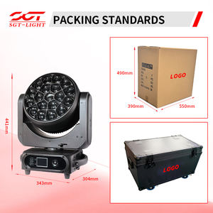 Luz Móvil de Cabeza 19*40W RGBW 4 en 1 con Efecto Ojo de Abeja, Enfoque, Teñido, Zoom, Wash, Beam y Spot para DJ, Eventos, Fiestas y Conciertos - Product Image 2