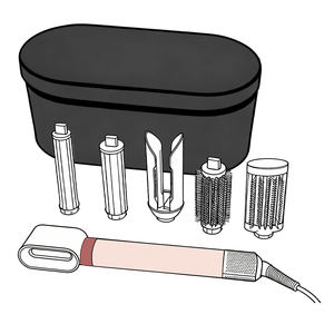 Rizador de Pelo Rosa / Source DY con Código de Serie Efectivo, Juego Completo de Accesorios Multifuncionales, Embalaje Completo 1:1 HS09 - Product Image 1