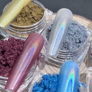 Kudan Magic Mirror Chrome Nail Powder Effet Holographique Nail Glitter Powder Nails Art Design - Product Image 5
