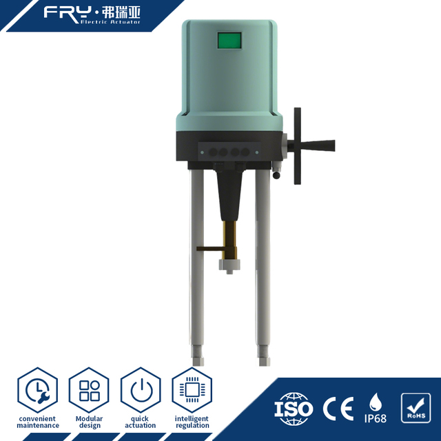 Linear Motorized Electric Actuator, AC220V/380V, Class F Motor, 10kN Thrust, 0-100mm Stroke, IP65, for Power Plants