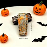 Figurine de cercueil en pierre de cristal naturelle en gros, motif croix, artisanat de cercueil en pierres précieuses pour ornement et cadeau d'Halloween